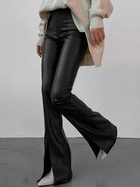 Emilia | Uitlopende Flair-broek met Ritsen