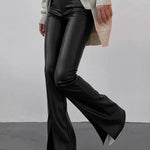 Emilia | Uitlopende Flair-broek met Ritsen