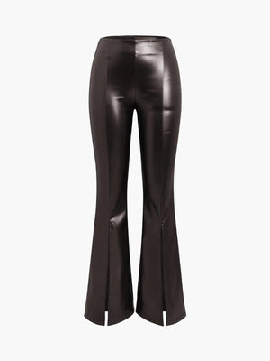Emilia | Uitlopende Flair-broek met Ritsen