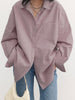 Oversized Dames Blouse in Oudroze – Casual, Elegant & Veelzijdig