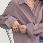 Oversized Dames Blouse in Oudroze – Casual, Elegant & Veelzijdig