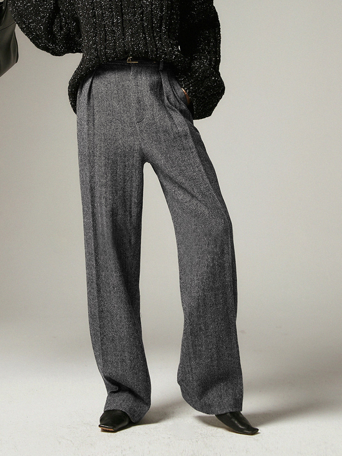 Xenia | Grijze Chino Broek Everyday Comfort