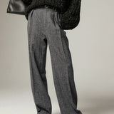 Xenia | Grijze Chino Broek Everyday Comfort