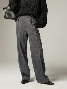 Xenia | Grijze Chino Broek Everyday Comfort