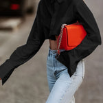 Geknipte Damesblouse met Raw Cut – Modern, Urban & Statementsterk