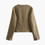 Miriam | Klassieke Dames Tweedjack met gouden knopen