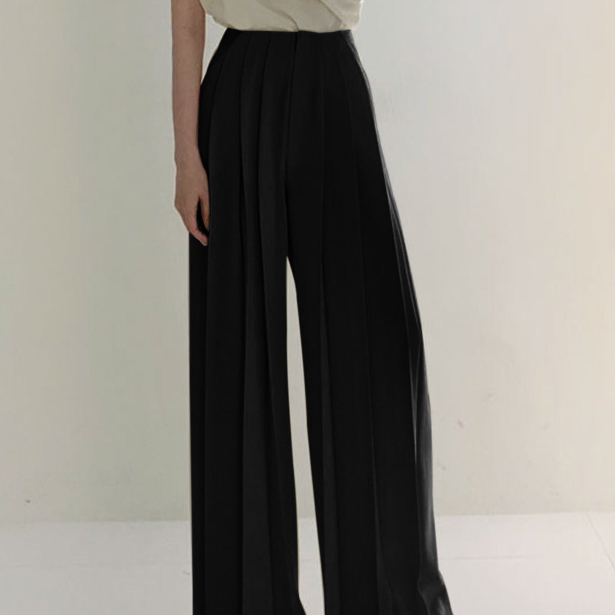 Plissé Hoge Taille Wijde Pantalon Voor Modieuze Vrouwen – Elegant Design, Comfortabele Pasvorm & Ideaal Voor Zowel Dagelijks Gebruik Als Speciale Gelegenheden.