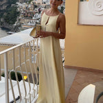 Mathilda | Luxe Slipdress met diepe ruguitsnijding – Elegante Avondmode