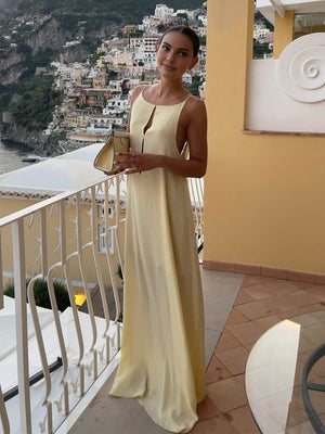Mathilda | Luxe Slipdress met diepe ruguitsnijding – Elegante Avondmode