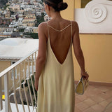 Mathilda | Luxe Slipdress met diepe ruguitsnijding – Elegante Avondmode