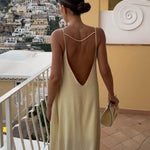 Mathilda | Luxe Slipdress met diepe ruguitsnijding – Elegante Avondmode