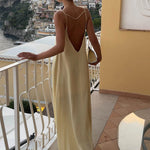 Mathilda | Luxe Slipdress met diepe ruguitsnijding – Elegante Avondmode