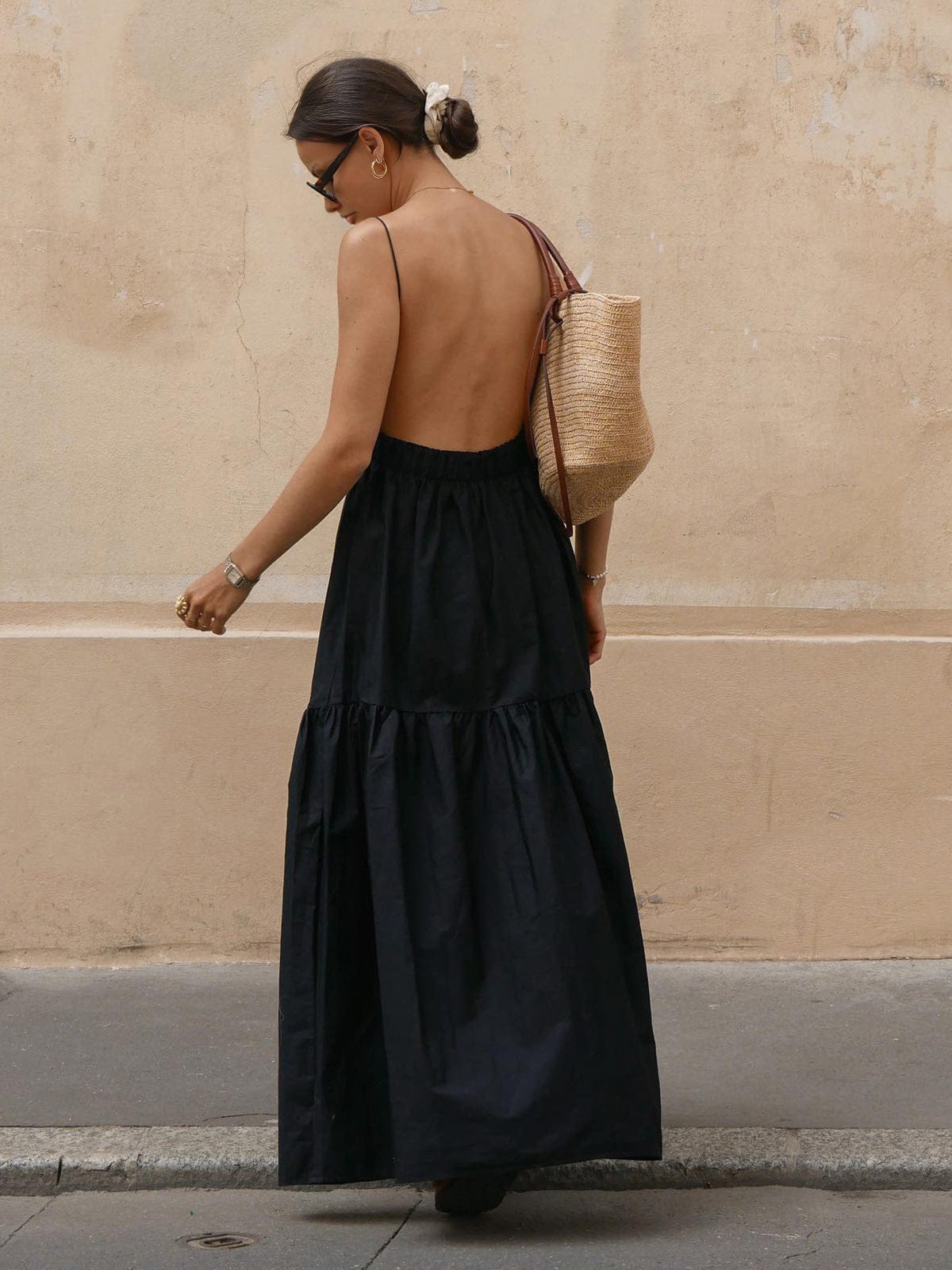 Rosa | Luchtige Maxijurk met Spaghetti Bandjes – Zomerse Chic