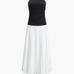 Elise | Stijlvolle Bustier-Top & Vloeiende Maxi-Rok voor een Elegante Look