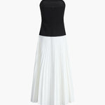 Elise | Stijlvolle Bustier-Top & Vloeiende Maxi-Rok voor een Elegante Look