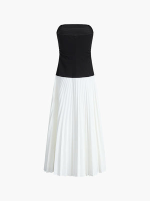 Elise | Stijlvolle Bustier-Top & Vloeiende Maxi-Rok voor een Elegante Look