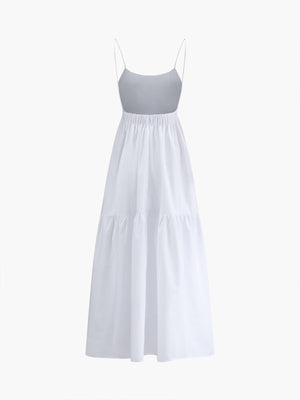 Rosa | Luchtige Maxijurk met Spaghetti Bandjes – Zomerse Chic