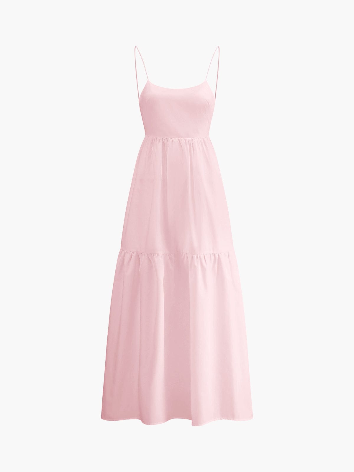 Rosa | Luchtige Maxijurk met Spaghetti Bandjes – Zomerse Chic