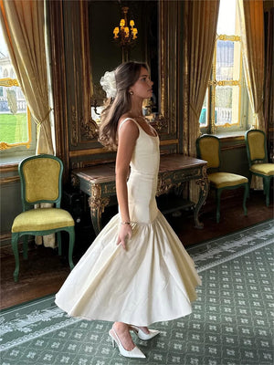 Evelyn | Elegante Rimpel Maxijurk voor Stijlvolle Gelegenheden