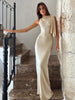 Seraphina | Elegante Bodycon Satijnen Maxikleed – Tijdloze Avondmode