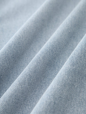 Sofia | Dames Midi Rok van Denim met Voorsplit
