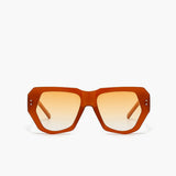 Oversized Retro Zonnebril met Gekleurde Glazen en UV Bescherming