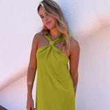 Franziska | Elegante Haltermaxi-jurk voor stijlvolle optredens