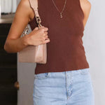 Marie | Mouwloos Bodycon Ribbreisel Tanktop