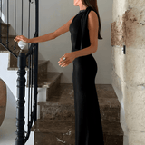 Seraphina | Elegante Bodycon Satijnen Maxikleed – Tijdloze Avondkleding