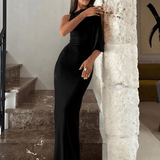 Seraphina | Elegante Bodycon Satijnen Maxikleed – Tijdloze Avondkleding