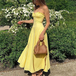 Anneliese | Romantische Zomerjurk met Bustier & A-lijn