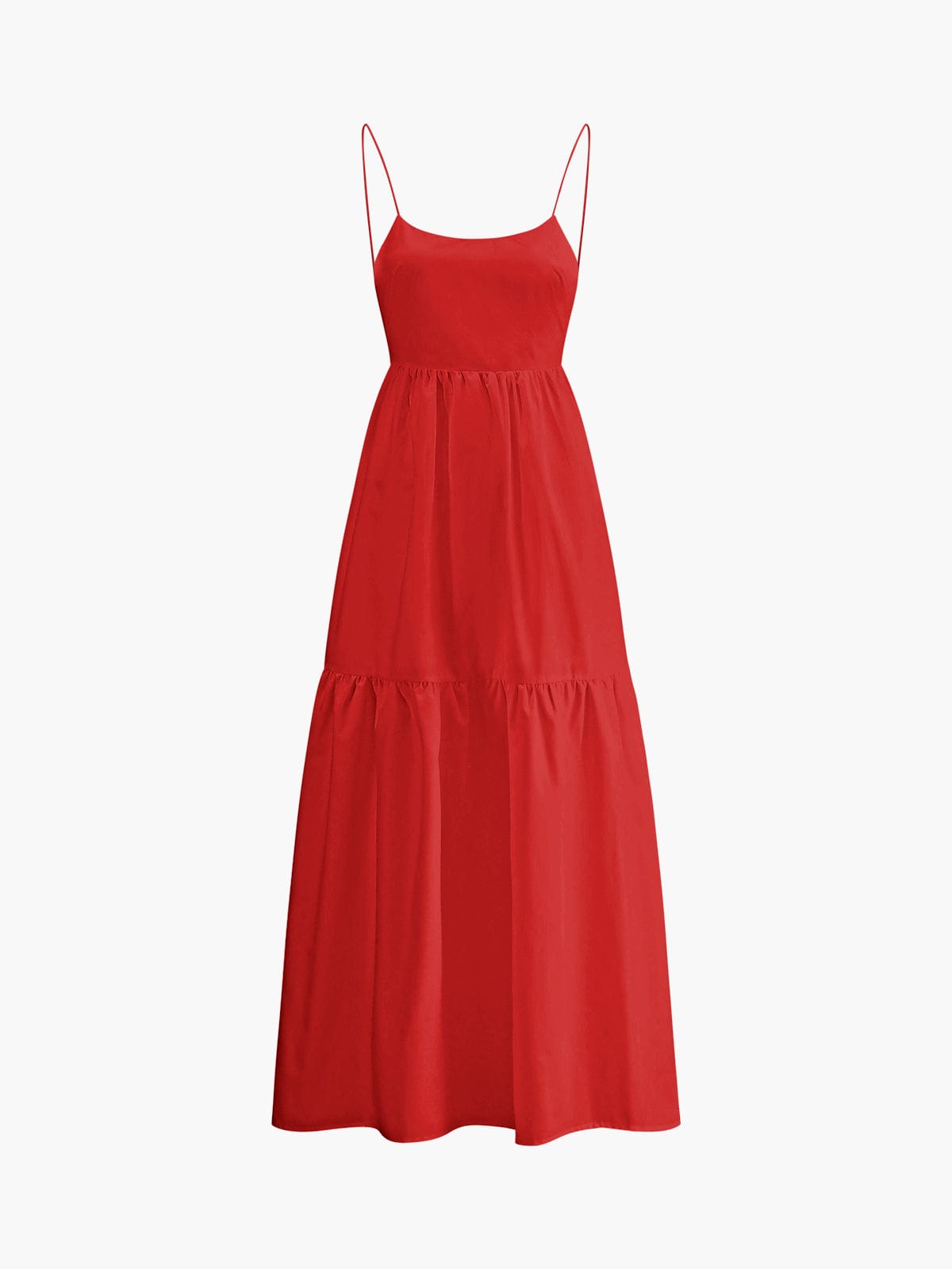 Rosa | Luchtige Maxijurk met Spaghetti Bandjes – Zomerse Chic
