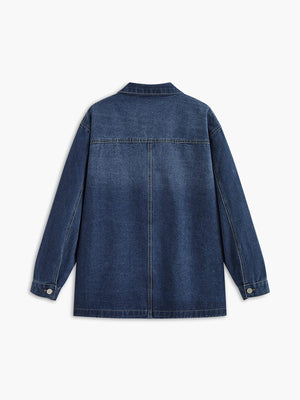 Emma | Oversized Denim-Jacke – Casual en veelzijdig