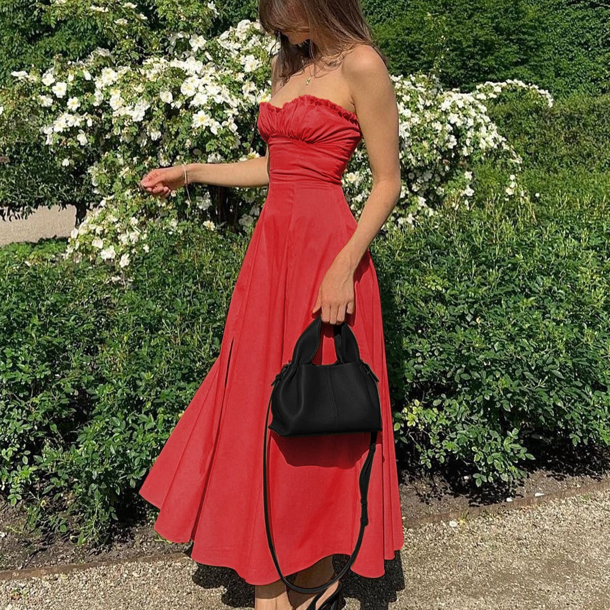 Anneliese | Romantische Zomerjurk met Bustier & A-lijn