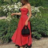Anneliese | Romantische Zomerjurk met Bustier & A-lijn