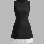 Robin | Elegante mouwloze midikleed met plissé-design
