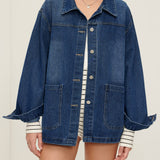 Emma | Oversized Denim-Jacke – Casual en veelzijdig