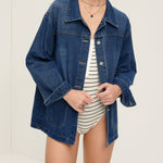Emma | Oversized Denim-Jacke – Casual en veelzijdig