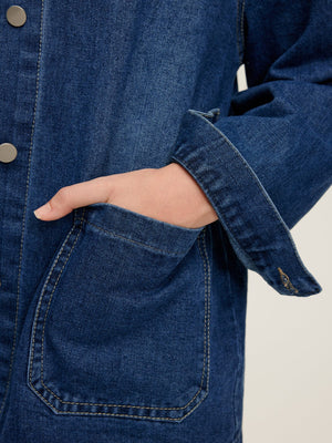 Emma | Oversized Denim-Jacke – Casual en veelzijdig