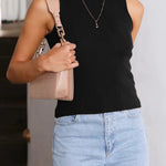 Marie | Mouwloos Bodycon Ribbreisel Tanktop