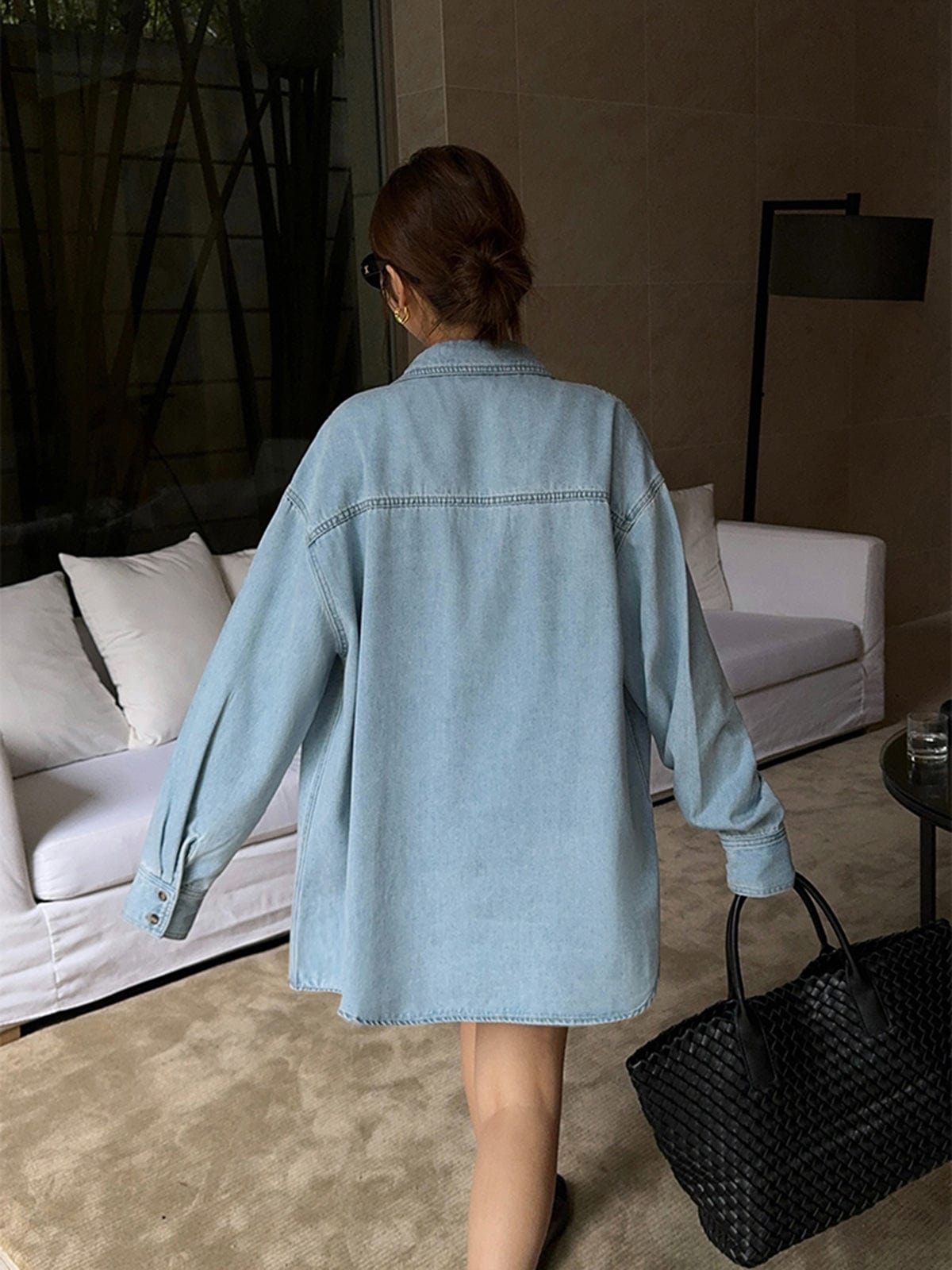 Emma | Oversized Jeansblouse – Comfort en Stijl