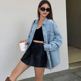 Emma | Oversized Jeansblouse – Comfort en Stijl