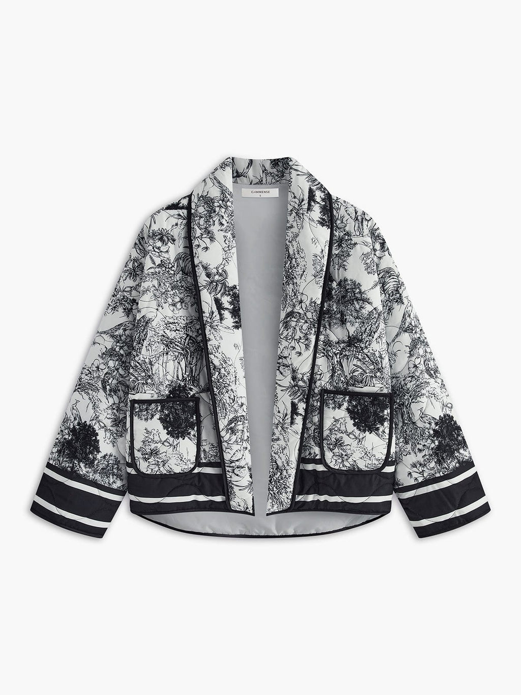 Lichte zomerjack met kunstzinnige print – Elegantie ontmoet comfort
