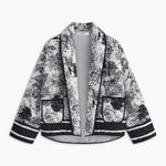 Lichte zomerjack met kunstzinnige print – Elegantie ontmoet comfort