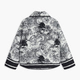Lichte zomerjack met kunstzinnige print – Elegantie ontmoet comfort