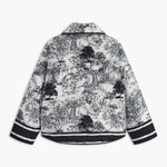 Lichte zomerjack met kunstzinnige print – Elegantie ontmoet comfort