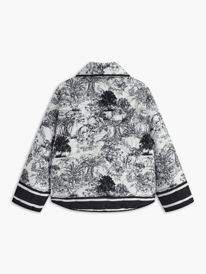 Lichte zomerjack met kunstzinnige print – Elegantie ontmoet comfort