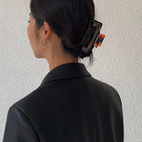 Tessa | Losse Blazer van Kunstleer met Reverskraag
