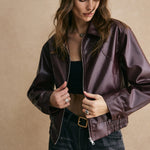 Isabelle | Cropped Leren Jas – Modern, Elegant & Tijdloos