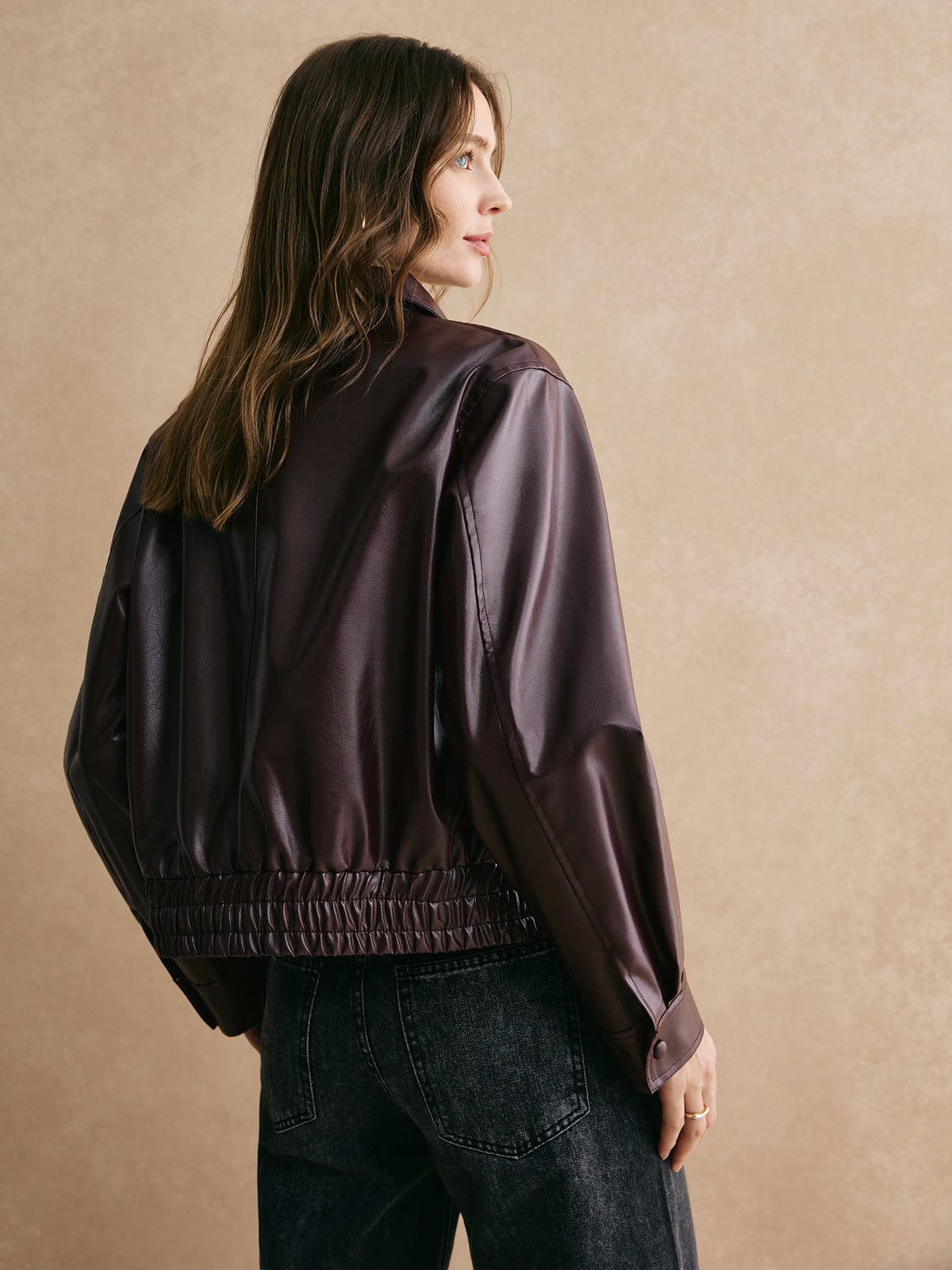 Isabelle | Cropped Leren Jas – Modern, Elegant & Tijdloos